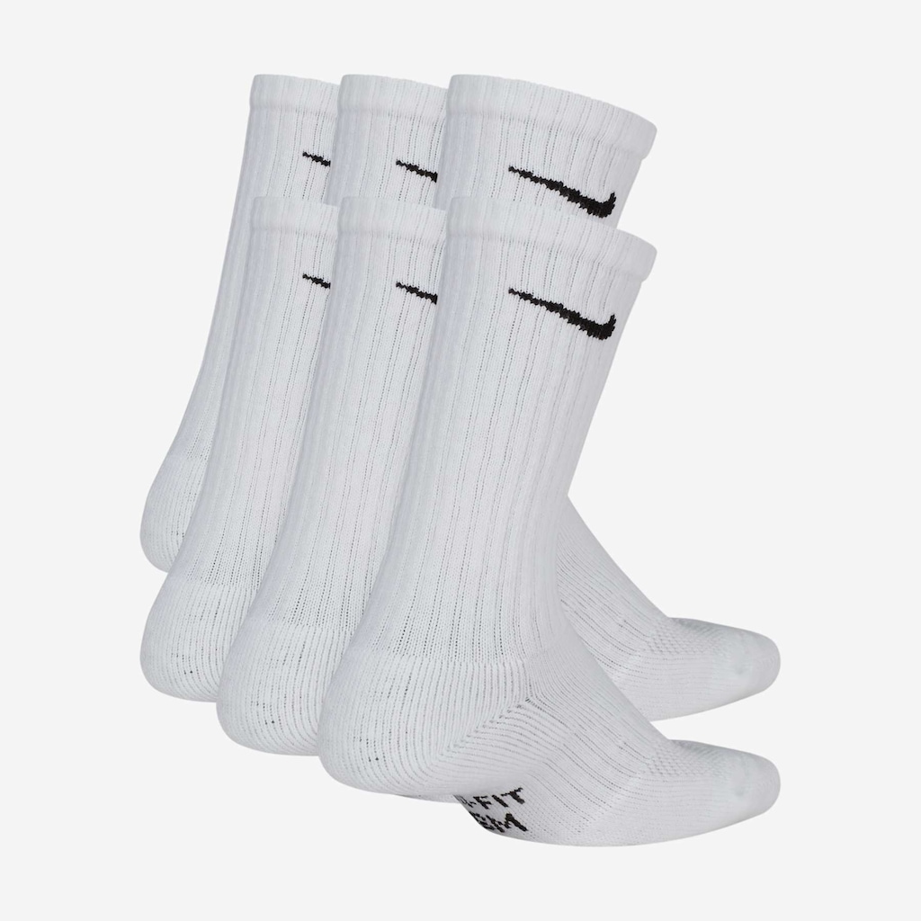 Imagem 4 do produto Kit de Meias Nike Everyday Cushioned Crew Adulto 6 Pares
