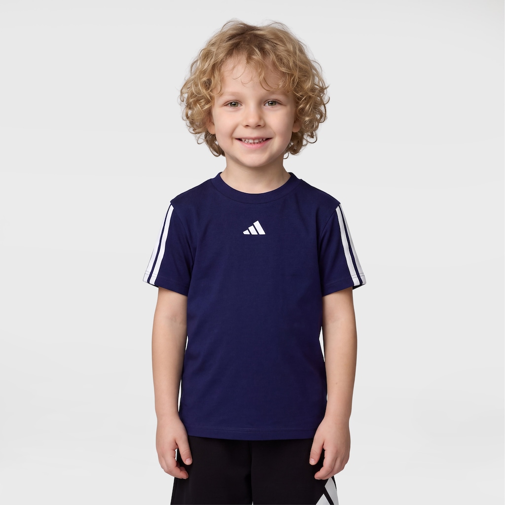 Imagem 1 do produto Camiseta Infantil adidas Manga Curta 3 Stripes
