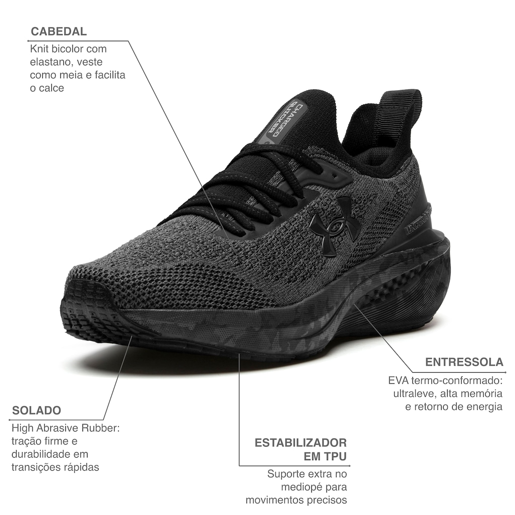 Imagem 2 do produto Tênis Under Armour Charged Quicker 2 Masculino