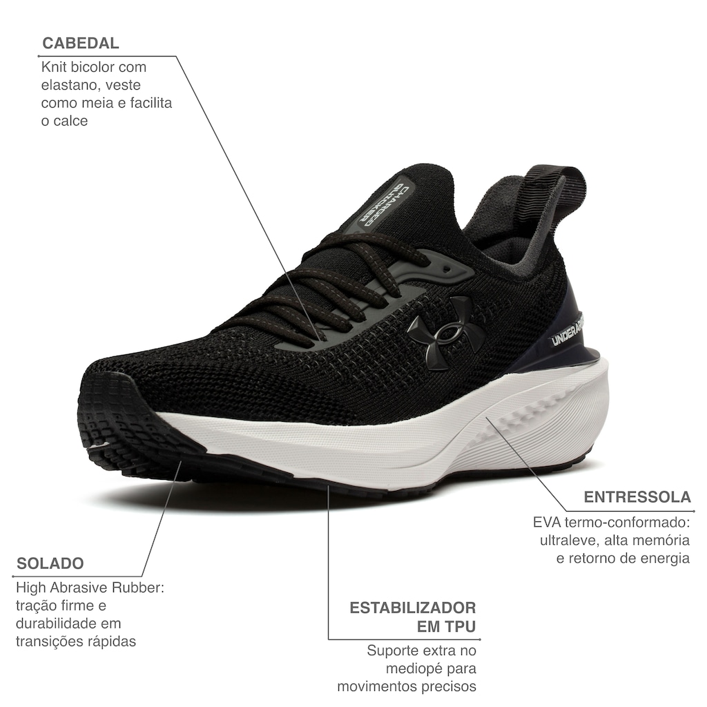 Imagem 2 do produto Tênis Under Armour Charged Quicker 2 Masculino