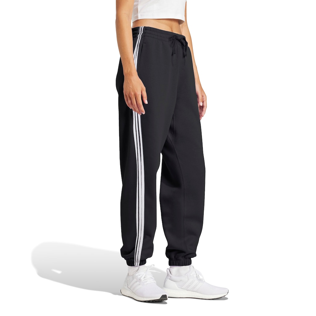 Imagem 3 do produto Calça Feminina adidas Essentials French Terry Cuffed 3 listras