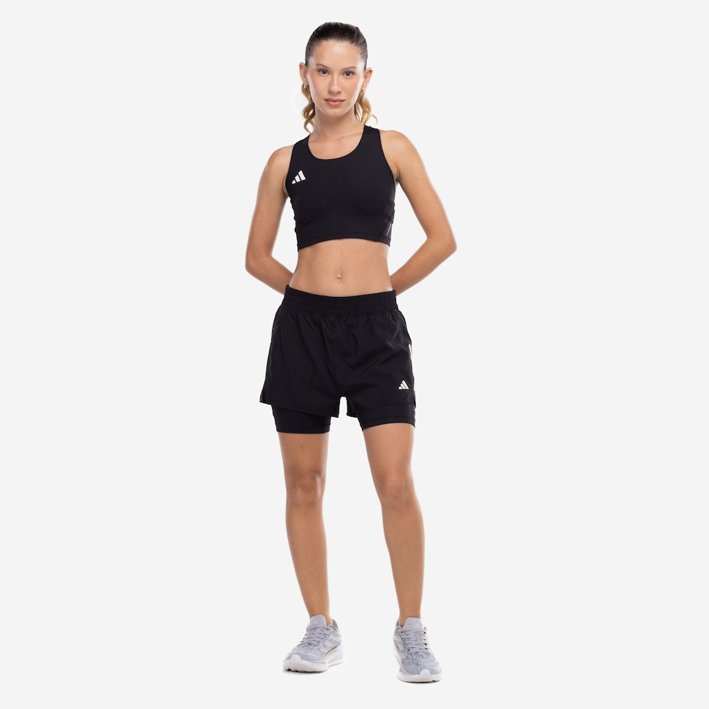 Imagem 4 do produto Top Fitness adidas sem Bojo Média Sustentação Adizero Adulto