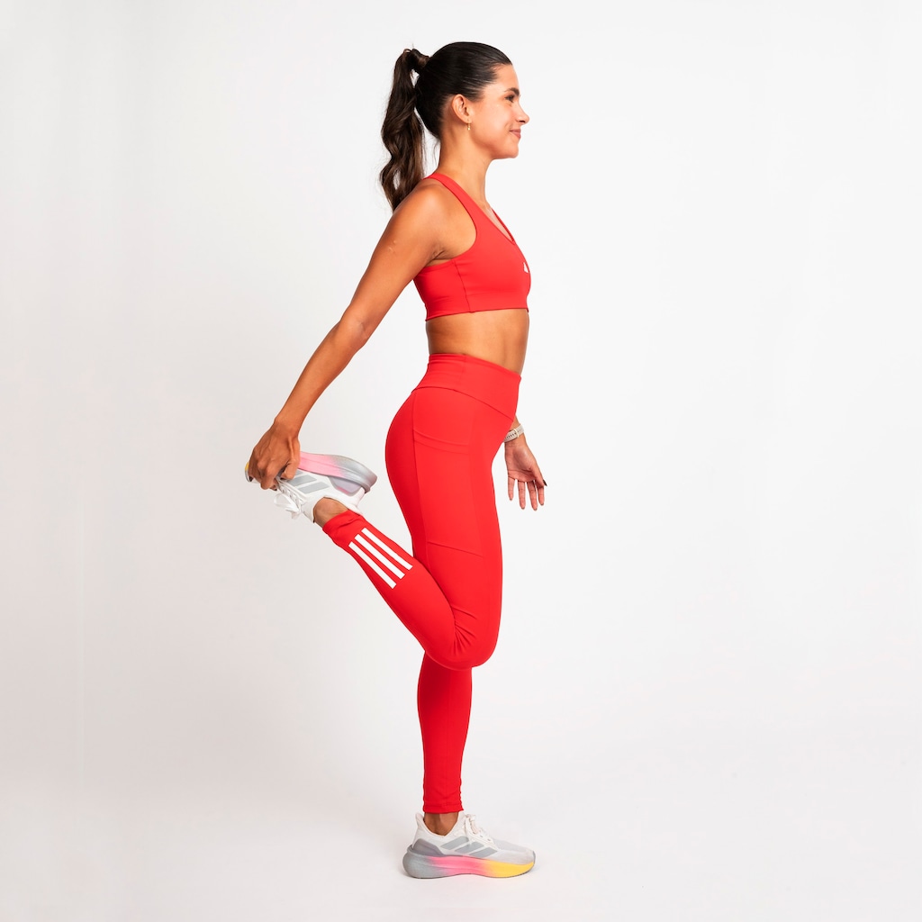 Imagem 3 do produto Calça Legging Feminina adidas 3 listras com bolso