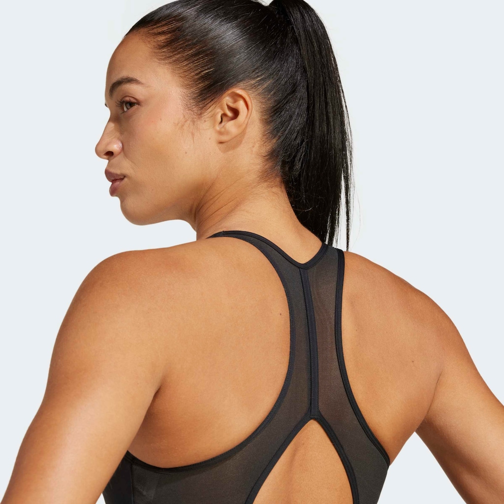 Imagem 4 do produto Top Fitness sem Bojo adidas Média Sustentação Powerreact Big Logo Adulto