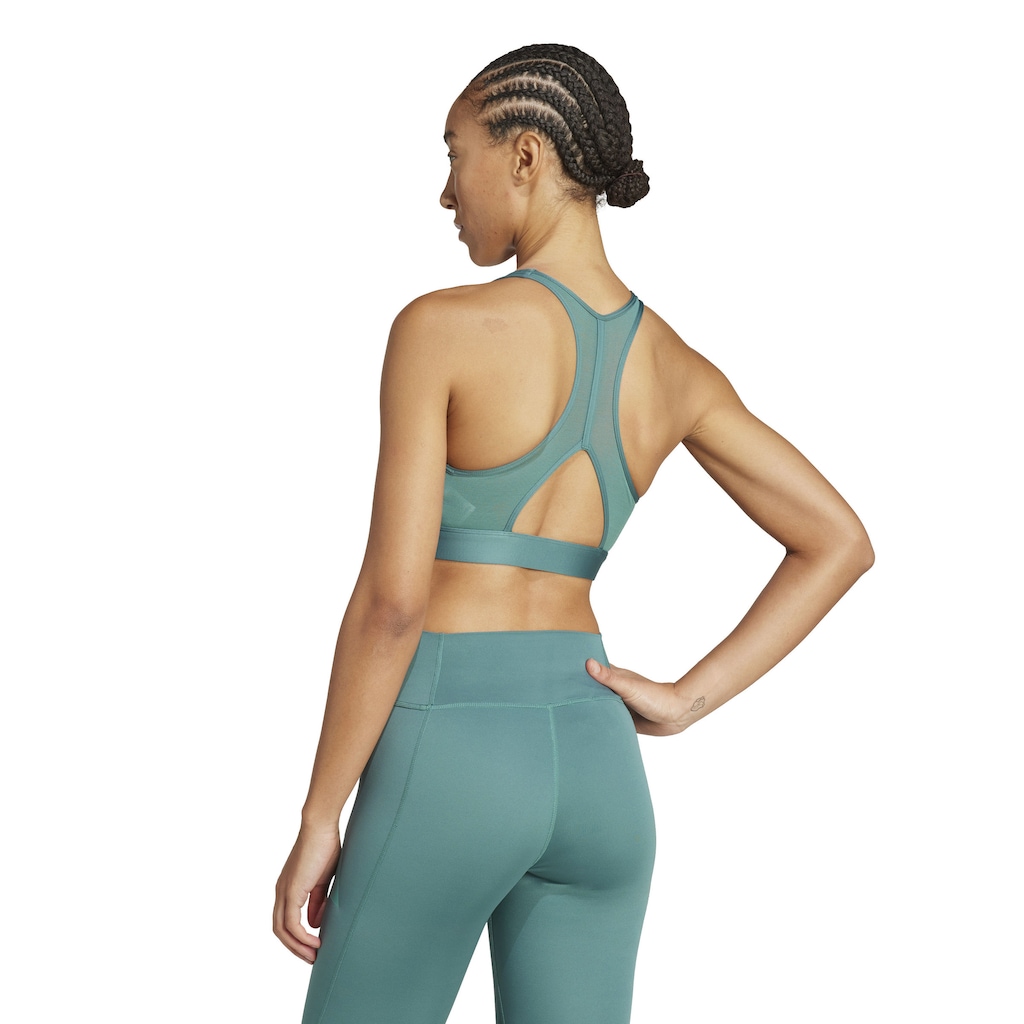 Imagem 2 do produto Top Fitness sem Bojo adidas Média Sustentação Powerreact Big Logo Adulto