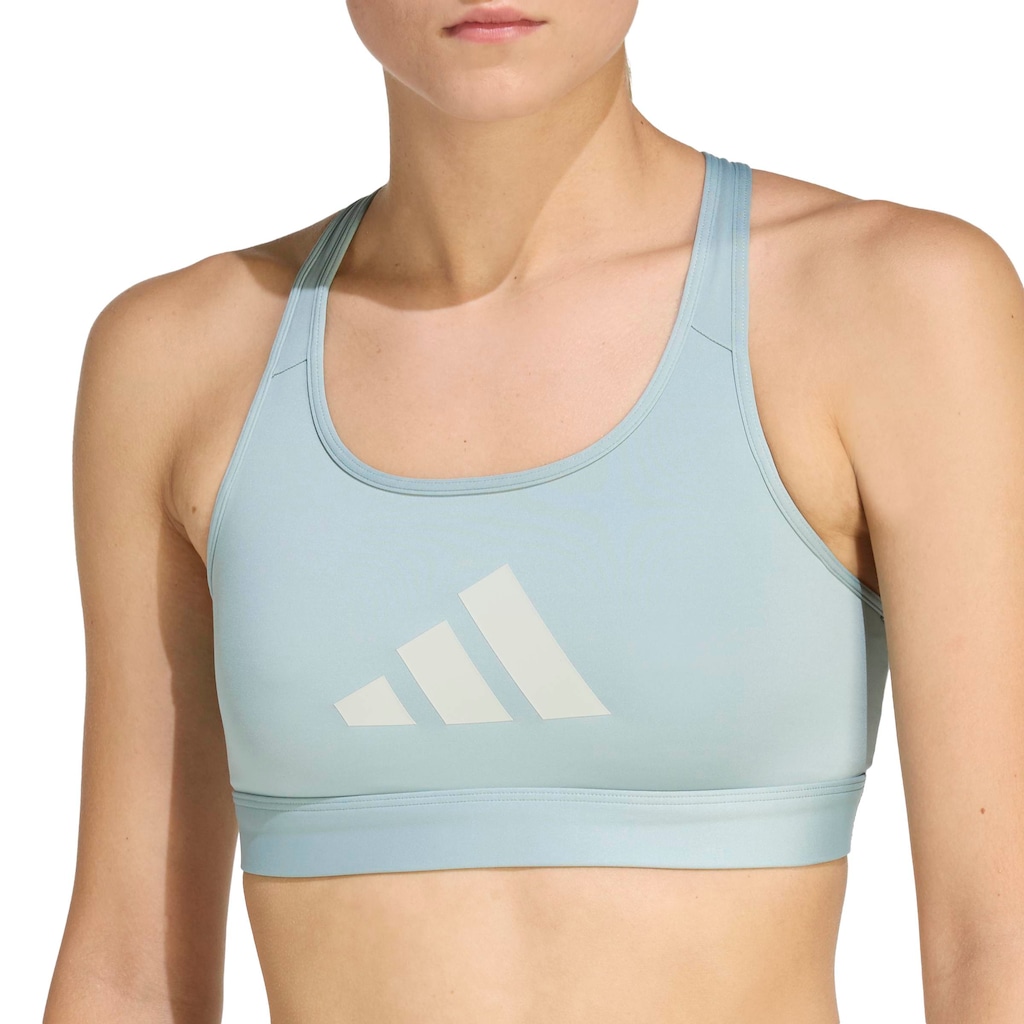 Imagem 4 do produto Top Fitness sem Bojo adidas Média Sustentação Powerreact Big Logo Adulto