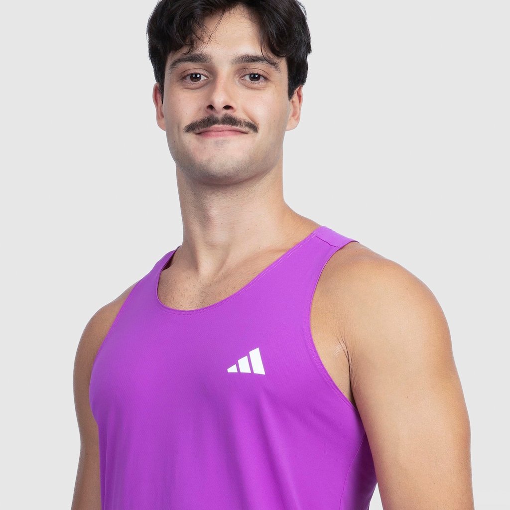 Imagem 3 do produto Camiseta Regata Masculina adidas Own The Run 3 Listras