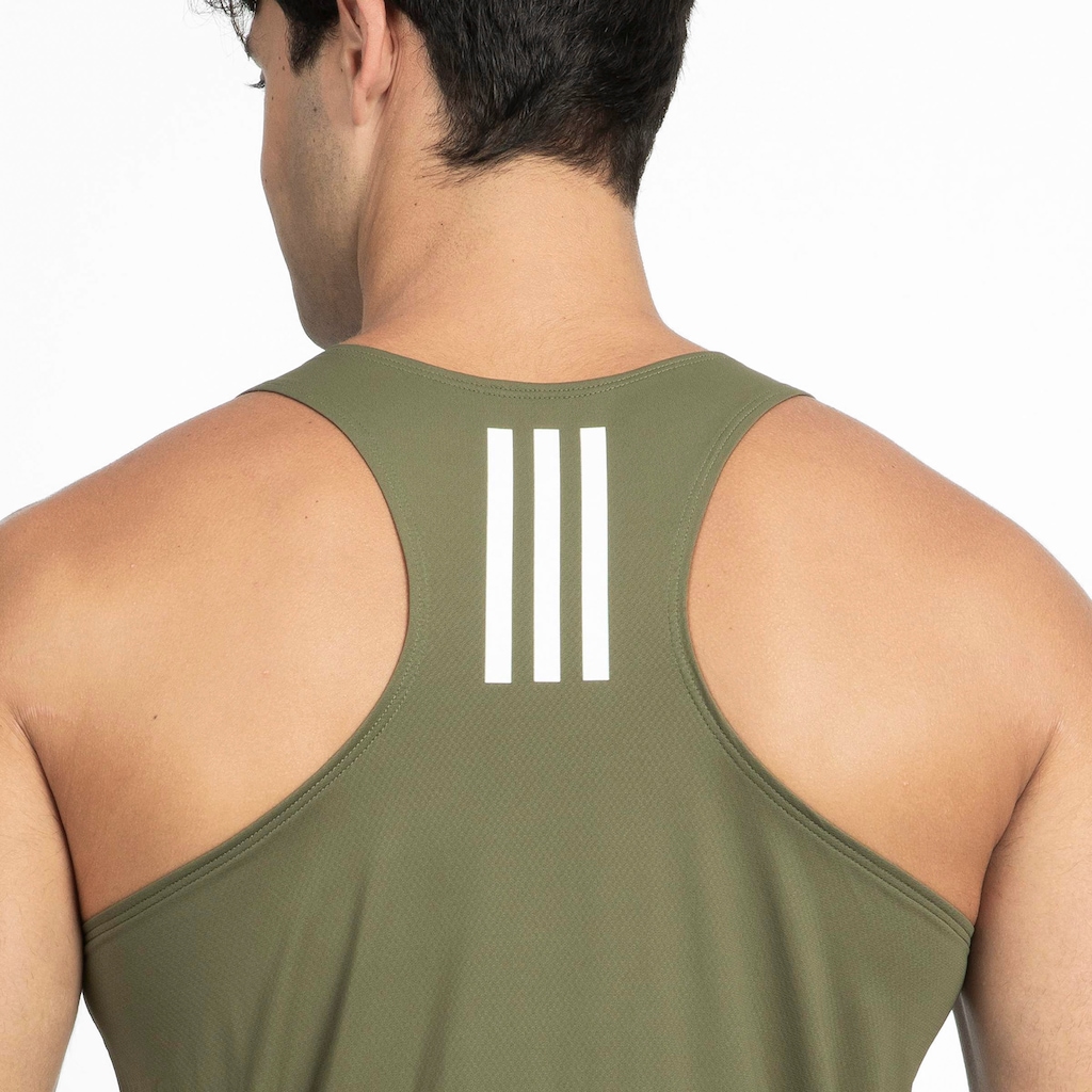 Imagem 4 do produto Camiseta Regata Masculina adidas Own The Run 3 Listras