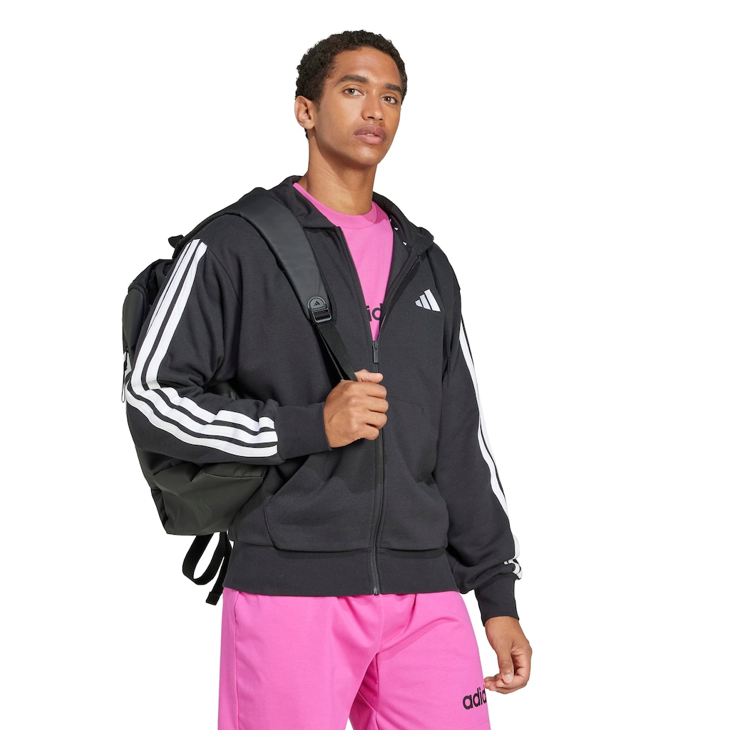 Imagem 3 do produto Jaqueta Masculina adidas com Capuz 3 Stripes
