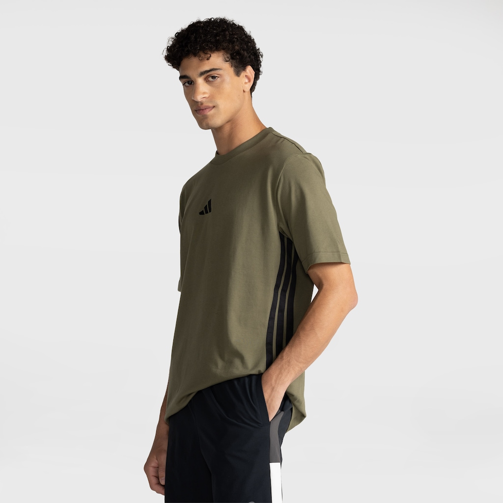 Imagem 1 do produto Camiseta Masculina adidas Manga Curta 3 Stripes
