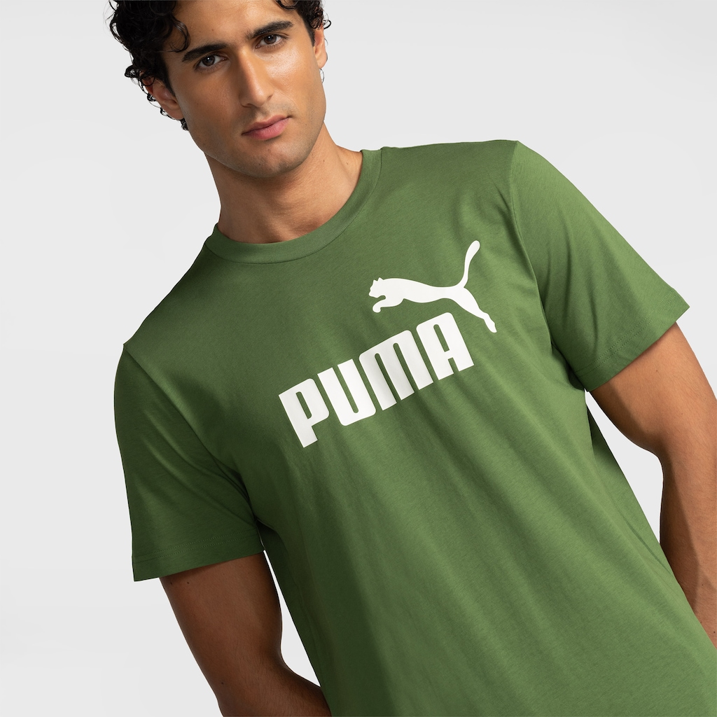 Imagem 4 do produto Camiseta Masculina Puma Manga Curta Essentials Logo Tee