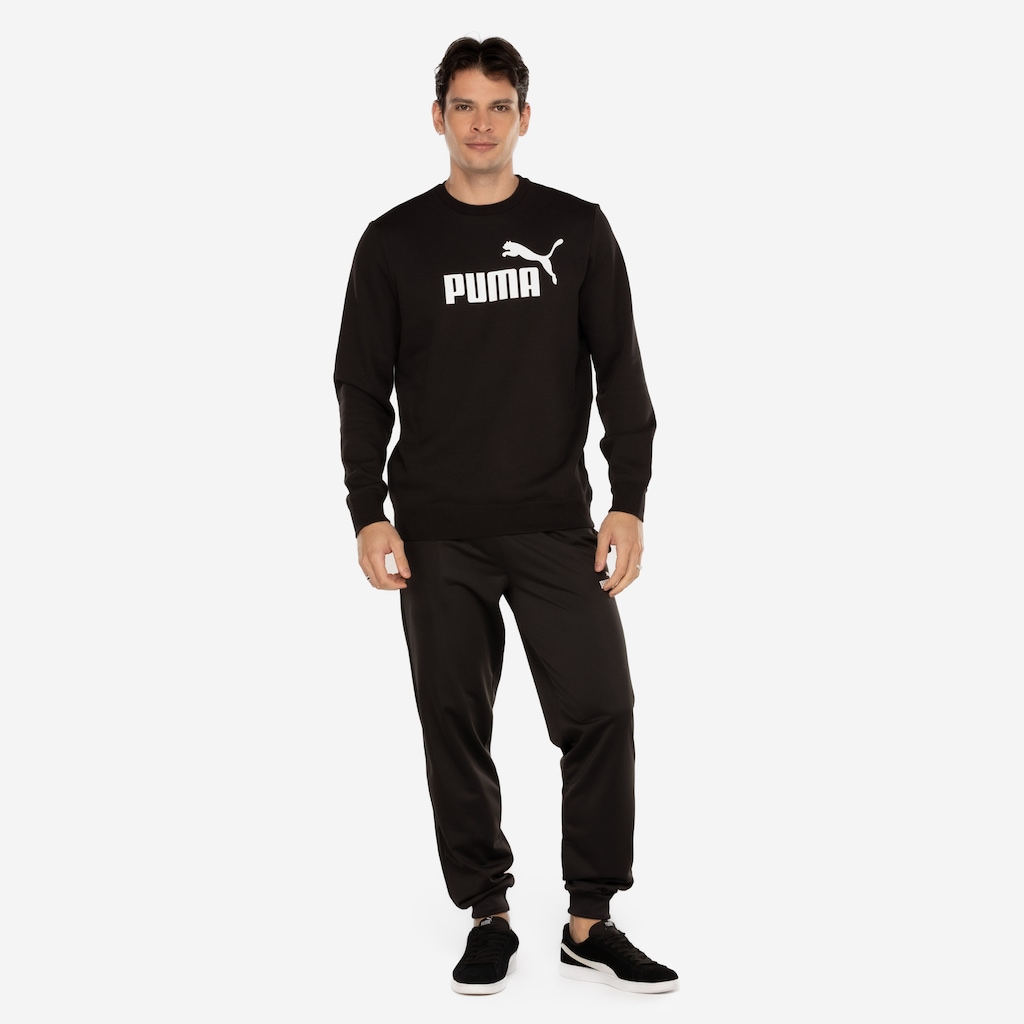 Imagem 3 do produto Blusão Masculino Puma Essentials 1 Logo Crew Fleece