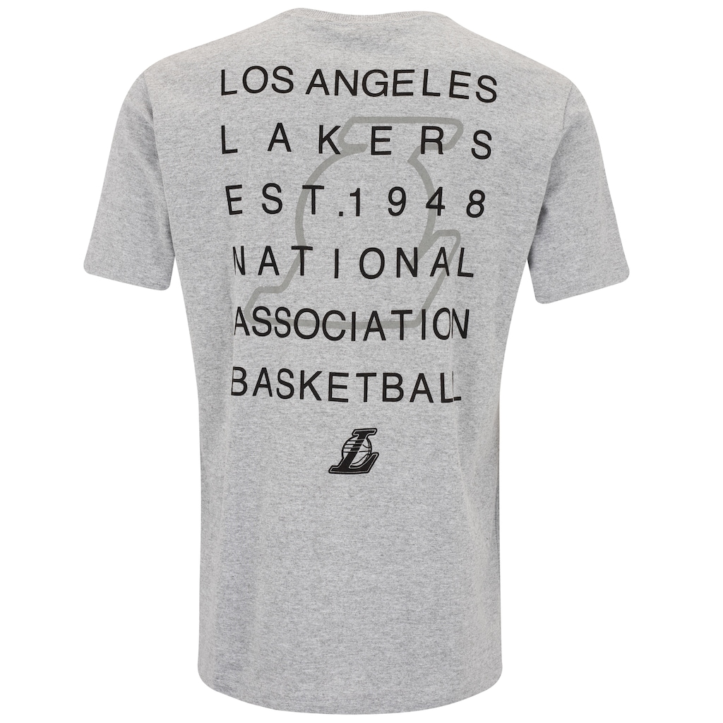 Imagem 2 do produto Camiseta do Los Angeles Lakers Masculina NBA Manga Curta Estampada N09A