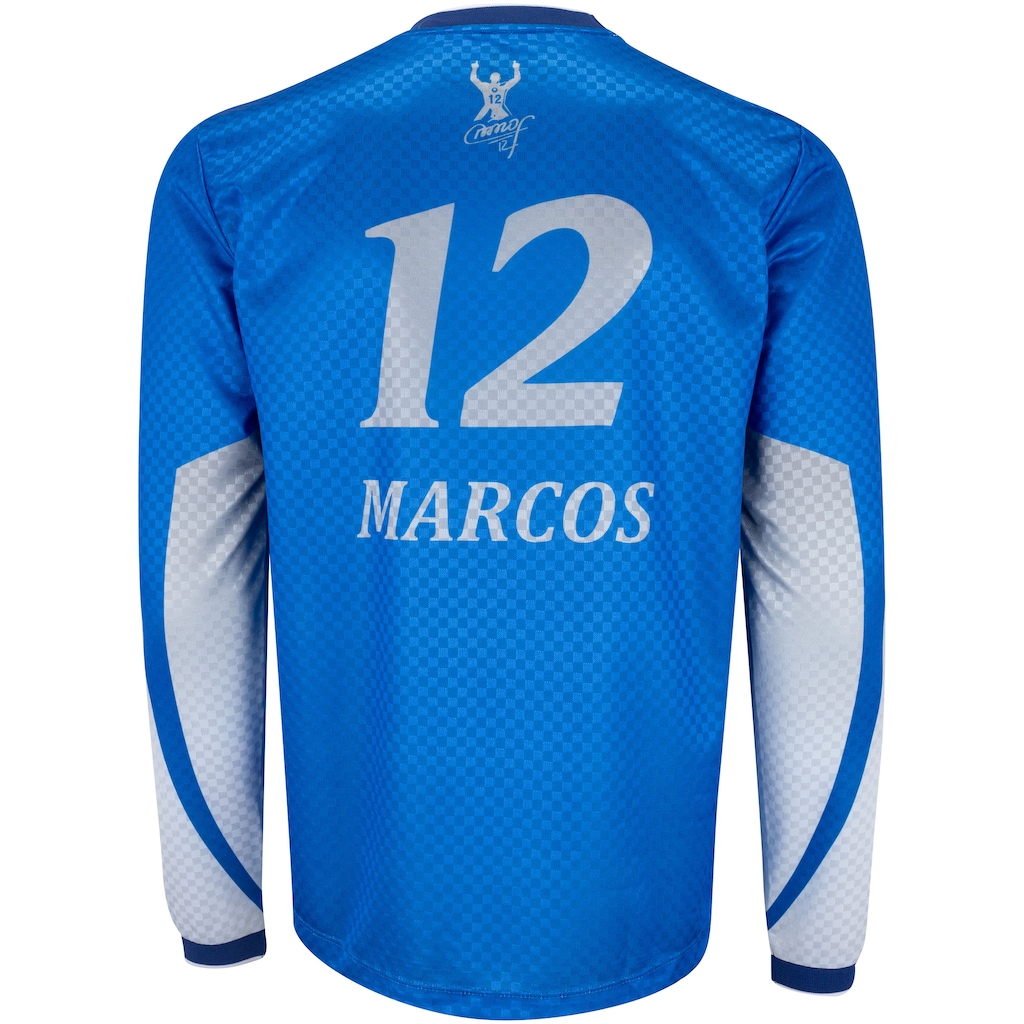 Imagem 2 do produto Camiseta do Palmeiras Manga Longa Betel Masculina Marcos Retrô 1999