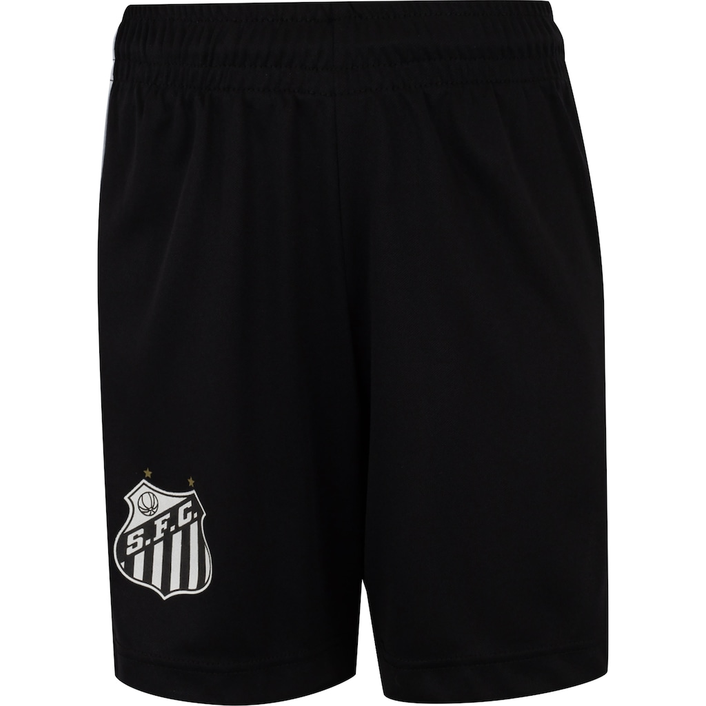 Imagem 3 do produto Kit de Uniforme do Santos Infantil Braziline Mini Craque Camiseta + Calção