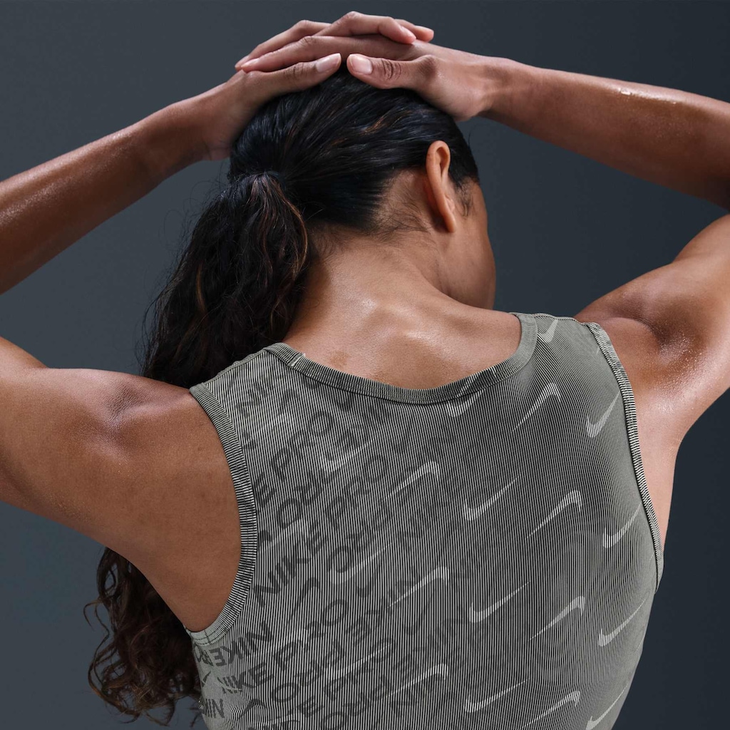 Imagem 3 do produto Top Nike Dri-fit Pro Crop Tank All Over Print Adulto