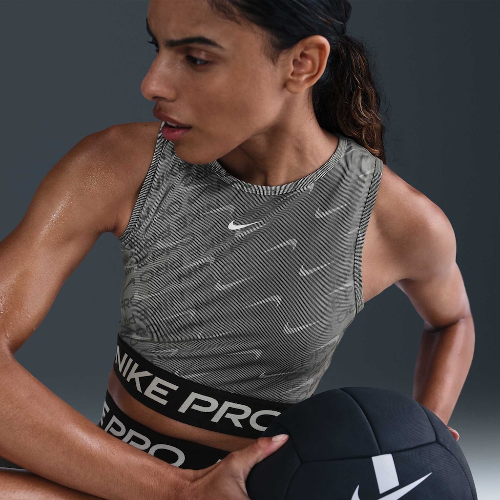 Imagem 4 do produto Top Nike Dri-fit Pro Crop Tank All Over Print Adulto