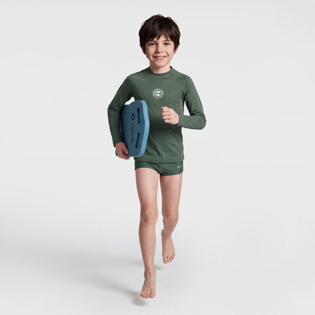 Imagem 3 do produto Conjunto Infantil Oxer Camiseta Manga Longa + Sunga com Proteção UV Menino