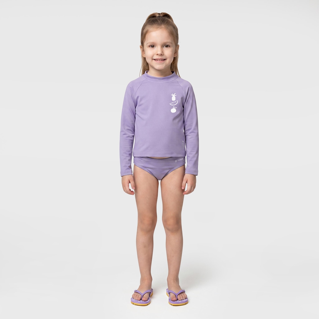 Imagem 3 do produto Conjunto Infantil Oxer Camiseta Manga Longa + Sunga com Proteção UV Menina