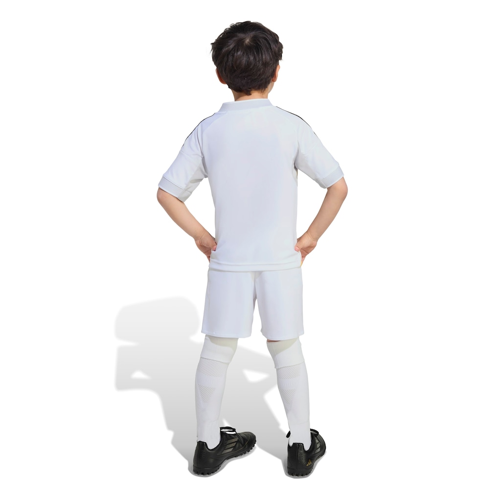 Imagem 2 do produto Kit de Uniforme do Real Madrid I 25/26 Infantil adidas Camiseta + Calção