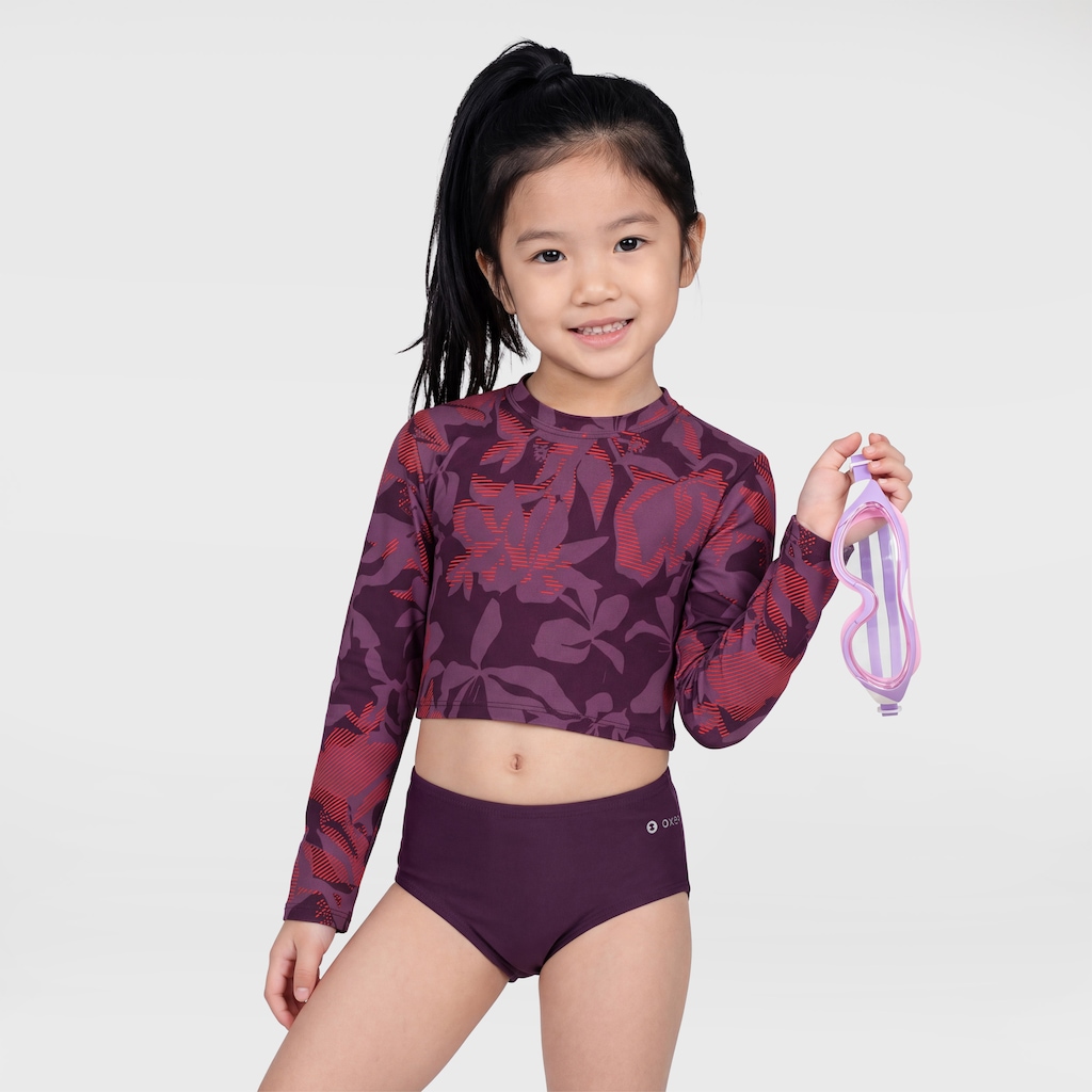 Imagem 1 do produto Conjunto Infantil Oxer Camiseta Manga Longa + Sunkini UV Estampado