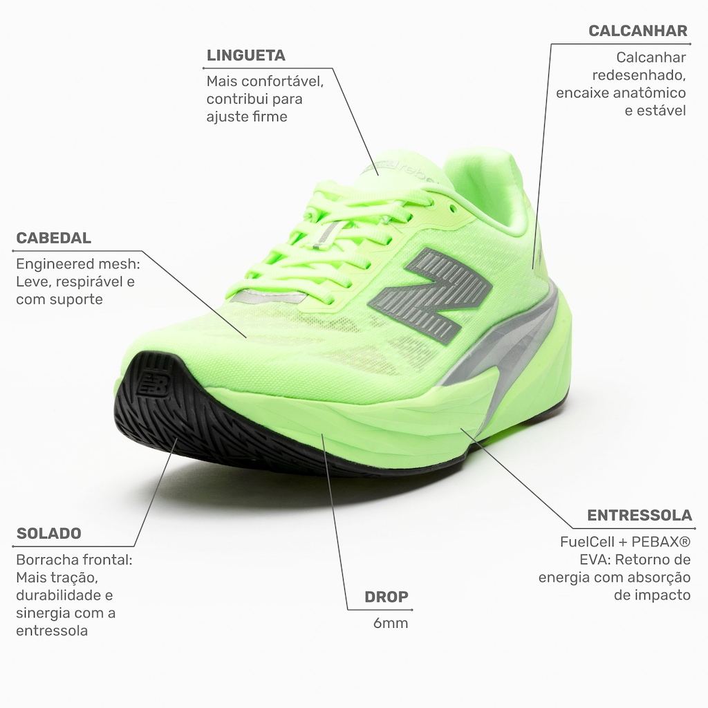 Imagem 2 do produto Tênis Masculino New Balance Fuelcell Rebel V5