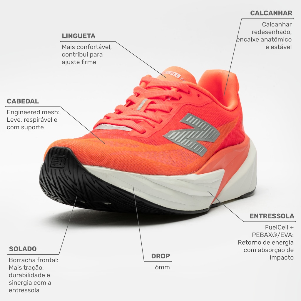Imagem 2 do produto Tênis Feminino New Balance Fuelcell Rebel V5
