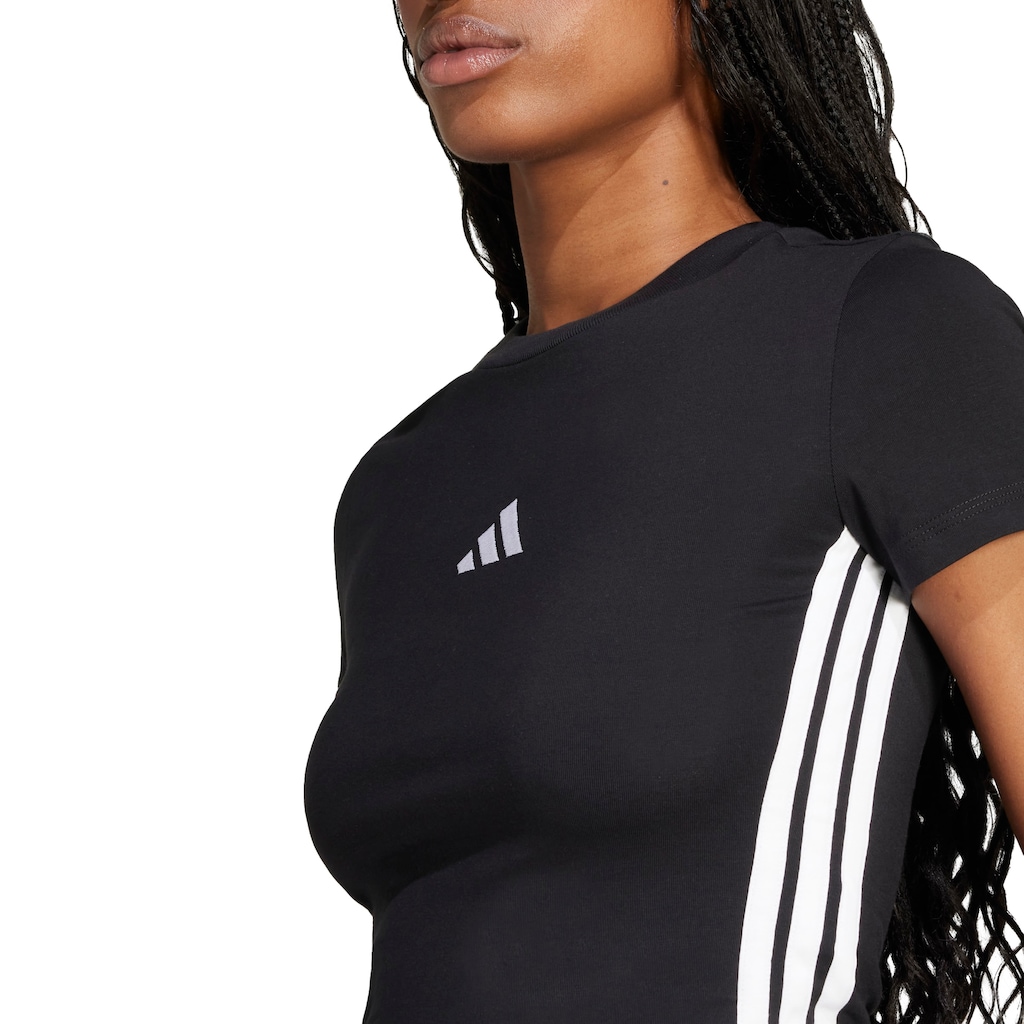 Imagem 5 do produto Blusa Cropped Adidas 3 Stripes Feminina