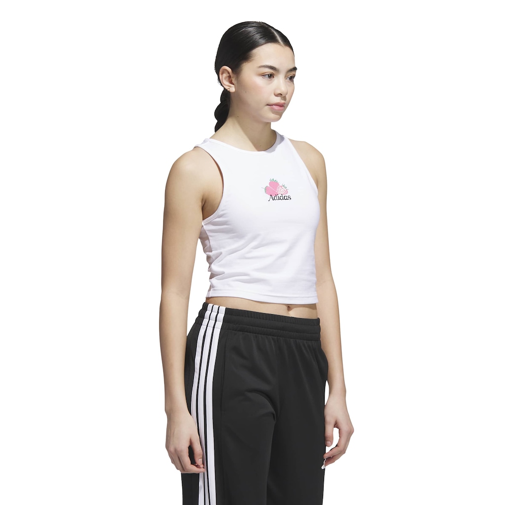 Imagem 3 do produto Camiseta Regata adidas Gráfica Mercado de Agricultores Cropped Feminina