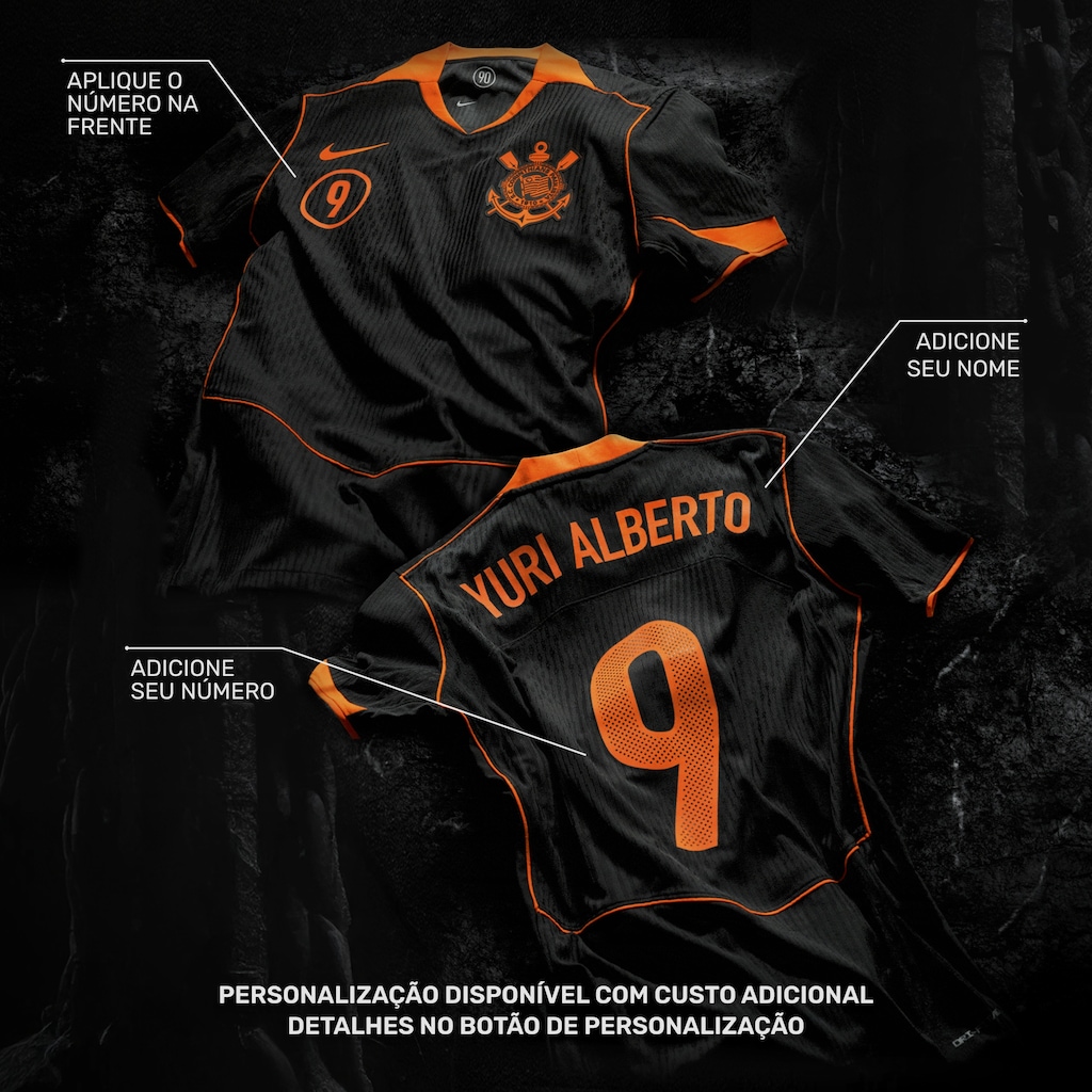 Imagem 2 do produto Camisa do Corinthians III 25/26 Jogador Nike Total 90 Masculina