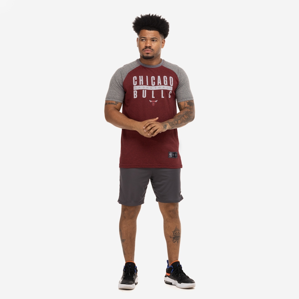 Imagem 3 do produto Camiseta do Chicago Bulls NBA Raglan N560A Masculina