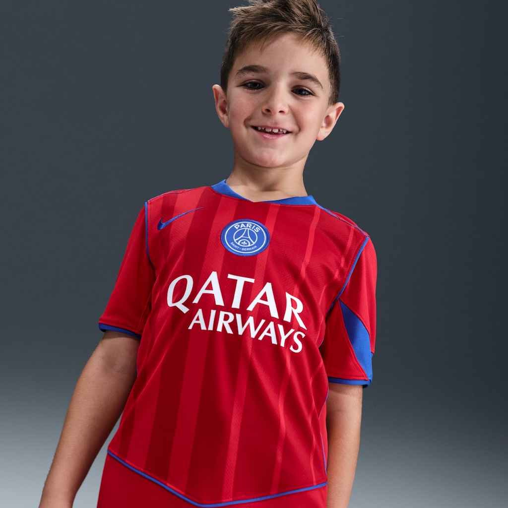 Imagem 3 do produto Camisa do Paris Saint-Germain III 25/26 Torcedor Total 90 Nike Infantil