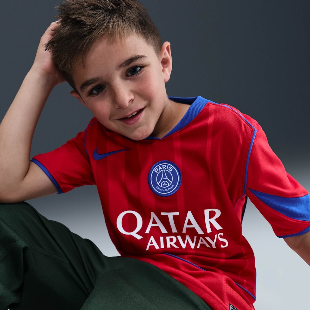 Imagem 5 do produto Camisa do Paris Saint-Germain III 25/26 Torcedor Total 90 Nike Infantil
