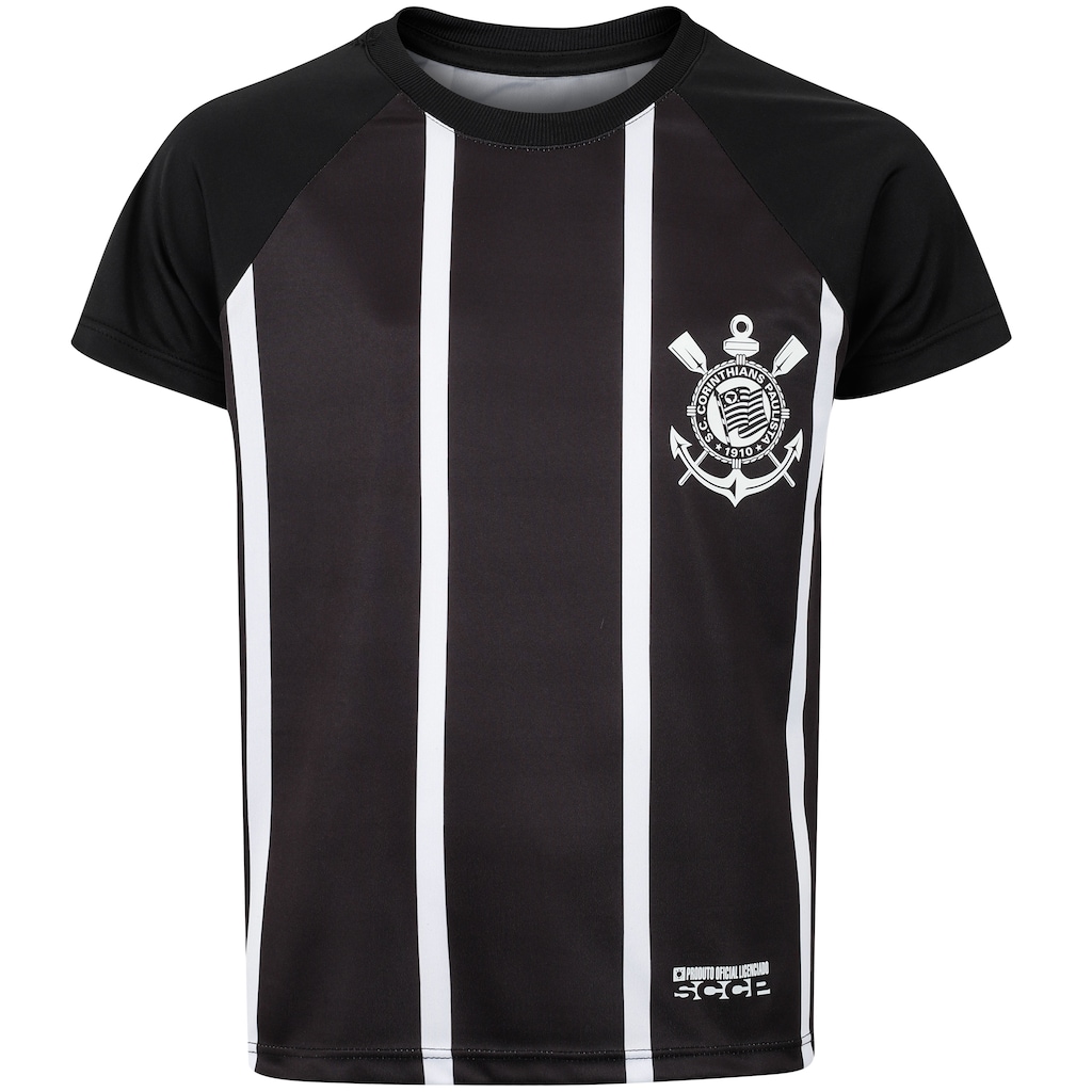 Imagem 2 do produto Kit de Uniforme do Corinthians Infantil Coimbra Camiseta + Calção