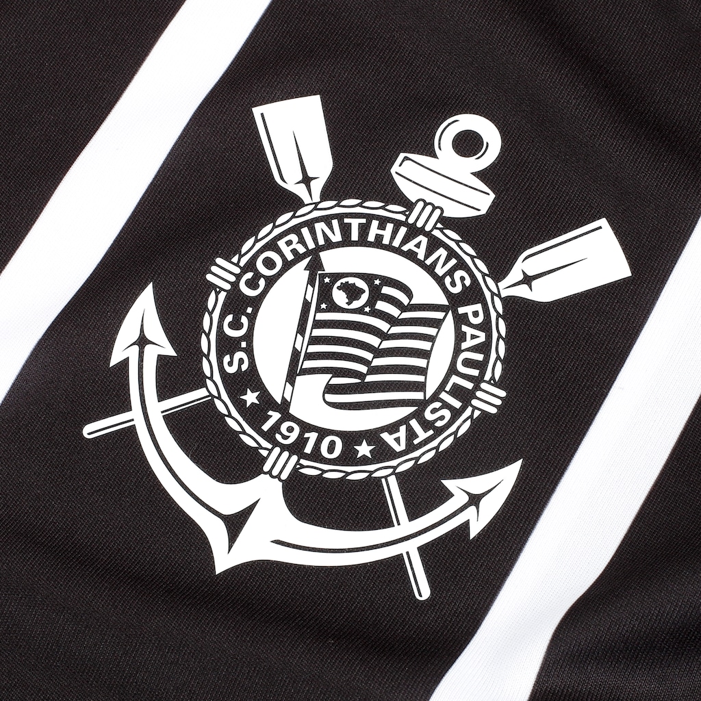 Imagem 4 do produto Kit de Uniforme do Corinthians Infantil Coimbra Camiseta + Calção