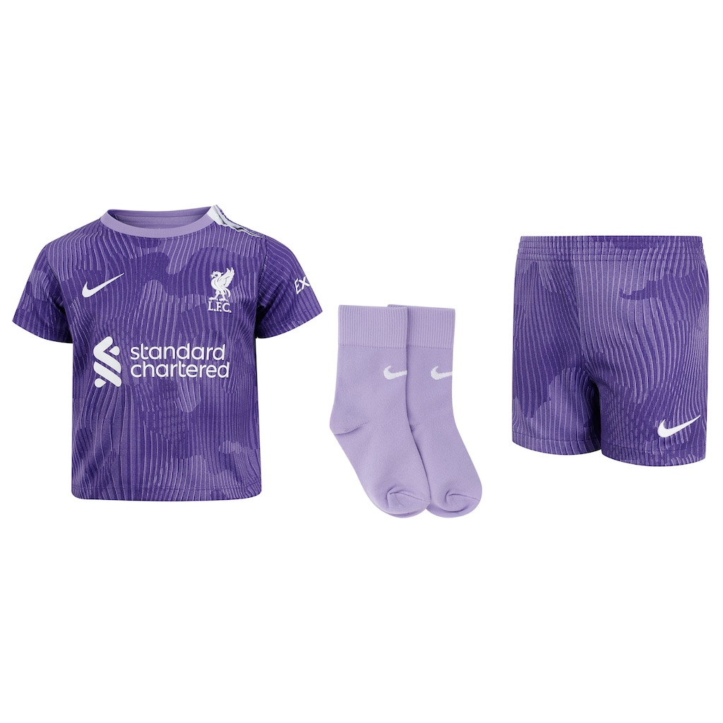 Imagem 1 do produto Kit de Uniforme do Liverpool Infantil Nike Camiseta + Calção + Meia