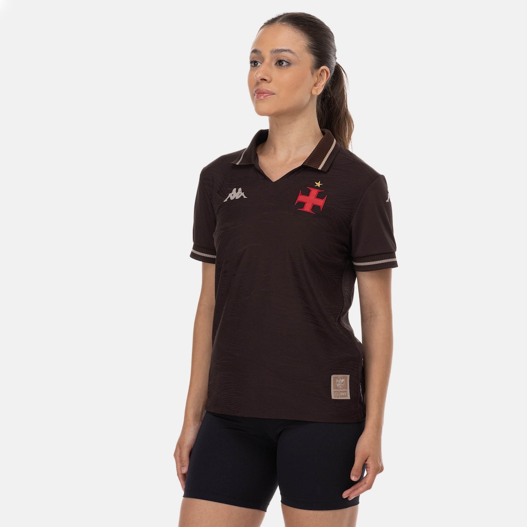 Imagem 4 do produto Camisa do Vasco da Gama III 25/26 Torcedor Kappa Feminina