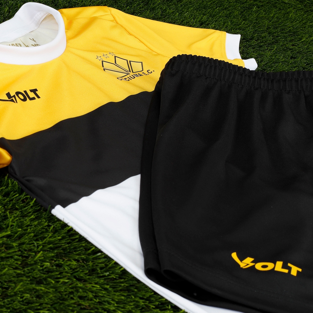 Imagem 2 do produto Kit de Uniforme do Criciúma I 25/26 Infantil Volt Camiseta + Calção