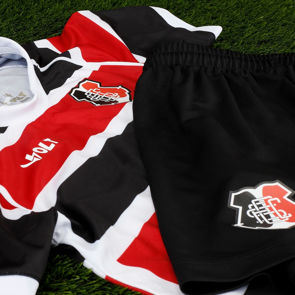 Imagem 2 do produto Kit de Uniforme do Santa Cruz I 25/26 Infantil Volt Camiseta + Calção