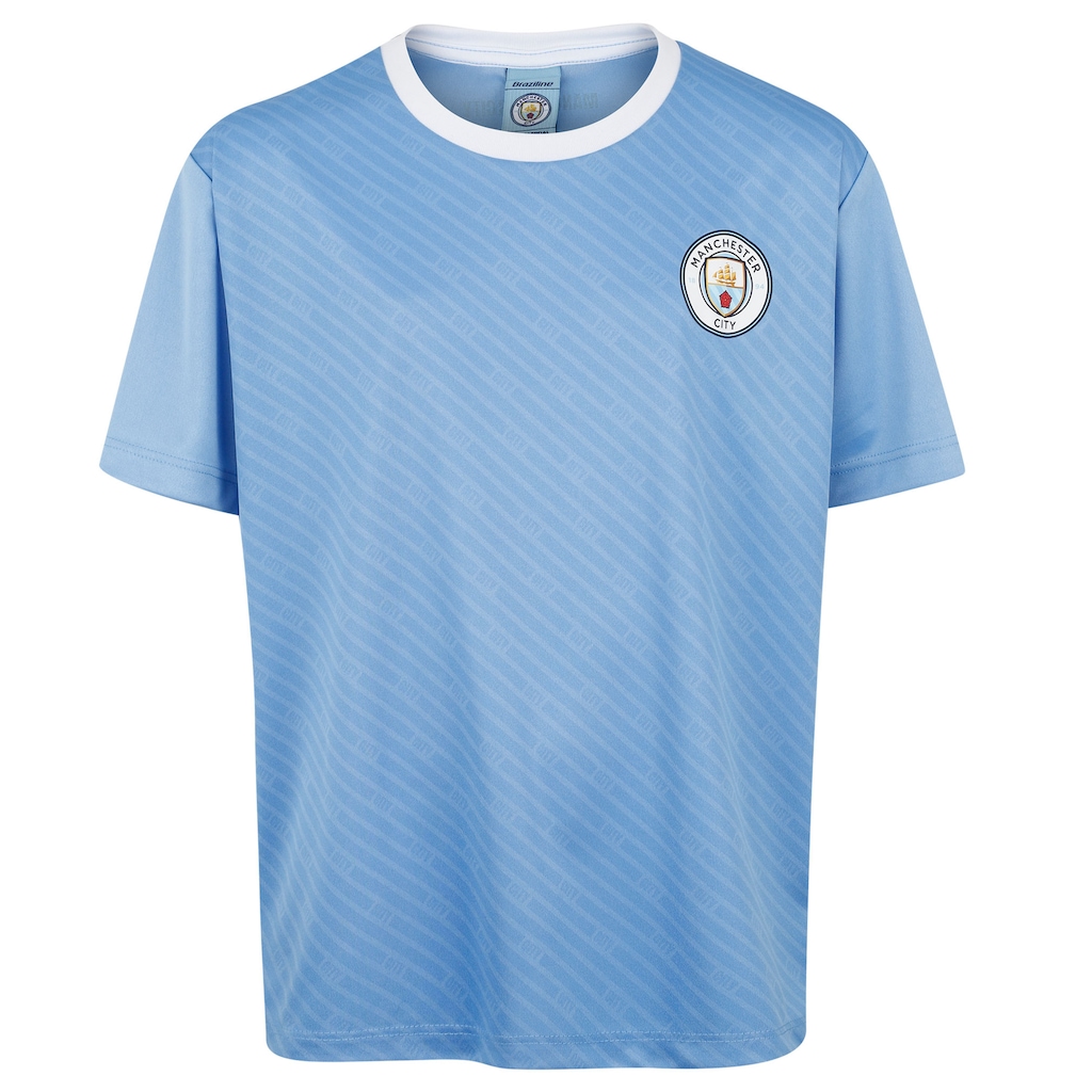 Imagem 3 do produto Kit de Uniforme do Manchester City Braziline Infantil Camiseta + Calção