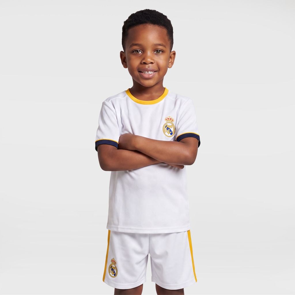 Imagem 1 do produto Kit de Uniforme do Real Madrid Braziline Infantil Camiseta + Calção