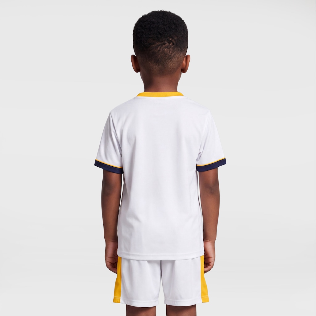 Imagem 2 do produto Kit de Uniforme do Real Madrid Braziline Infantil Camiseta + Calção