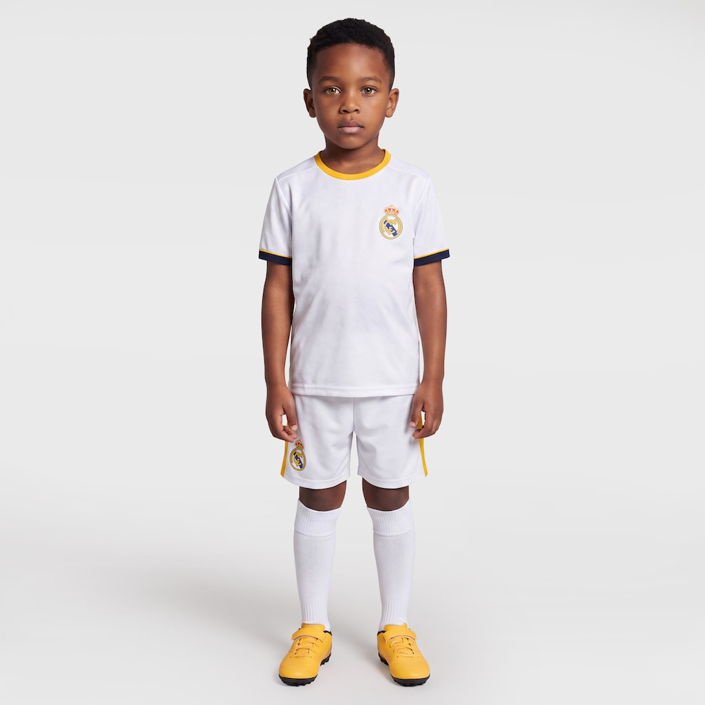 Imagem 3 do produto Kit de Uniforme do Real Madrid Braziline Infantil Camiseta + Calção