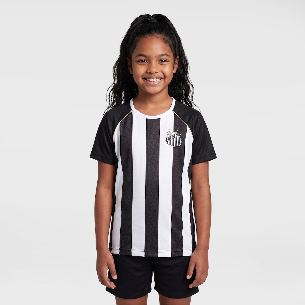 Imagem 4 do produto Camiseta do Santos Mosaico Braziline Infantil