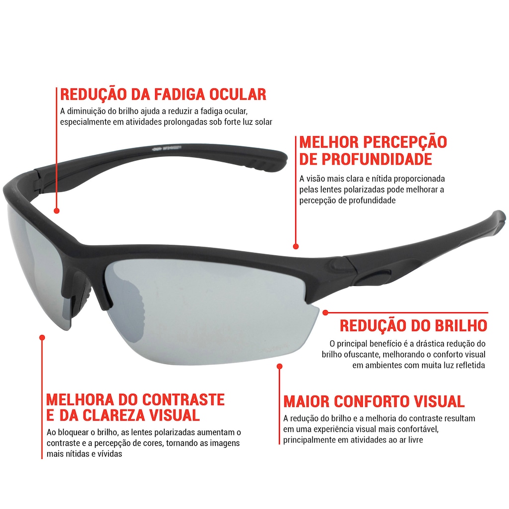 Imagem 4 do produto Óculos Esportivo Oxer Rivus Polarizado Espelhado