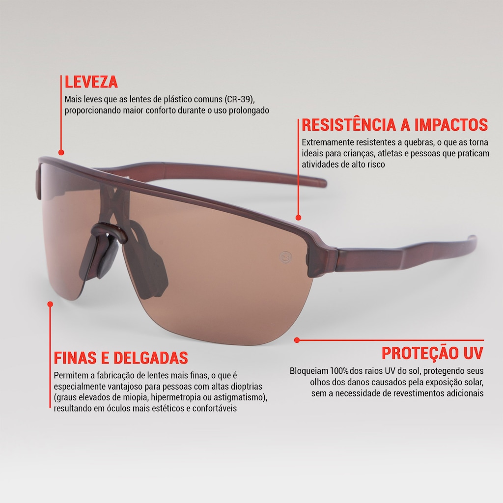 Imagem 4 do produto Óculos de Sol Unissex Esportivo Oxer Mistral