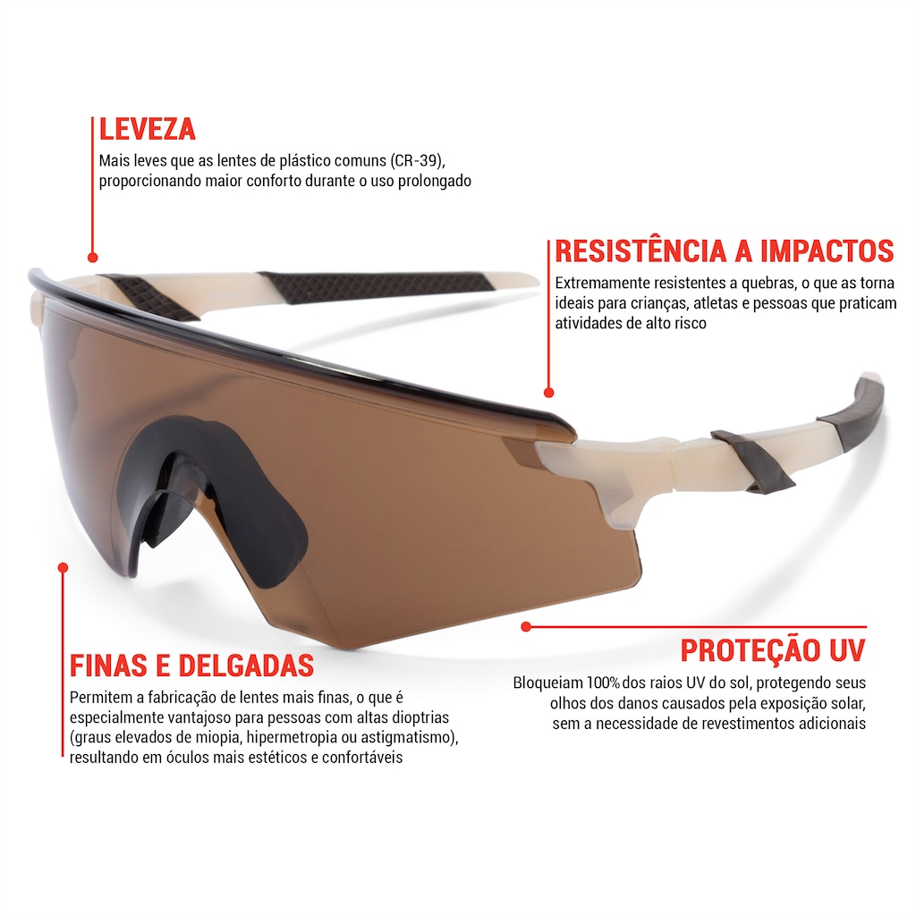 Imagem 4 do produto Óculos de Sol Unissex Oxer Esportivo Solstice LFU