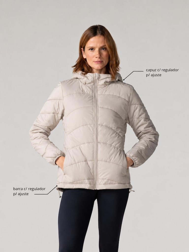 Imagem 2 do produto Jaqueta Puffer Térmica com Capuz Nord Stopper - Feminina