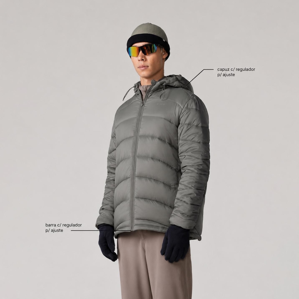 Imagem 2 do produto Jaqueta Puffer com Capuz Térmica Stopper - Masculina