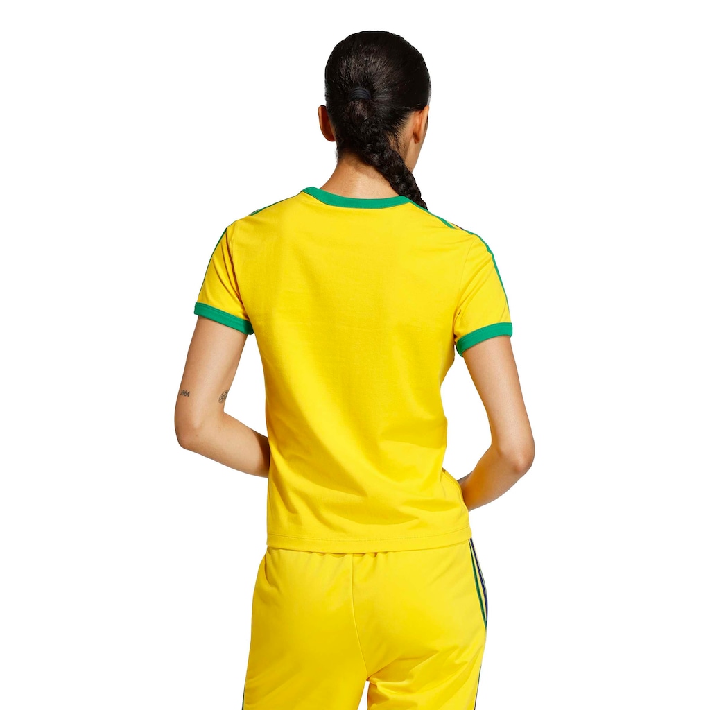 Imagem 2 do produto Camiseta Brasil Slim Três Listras adidas Feminina